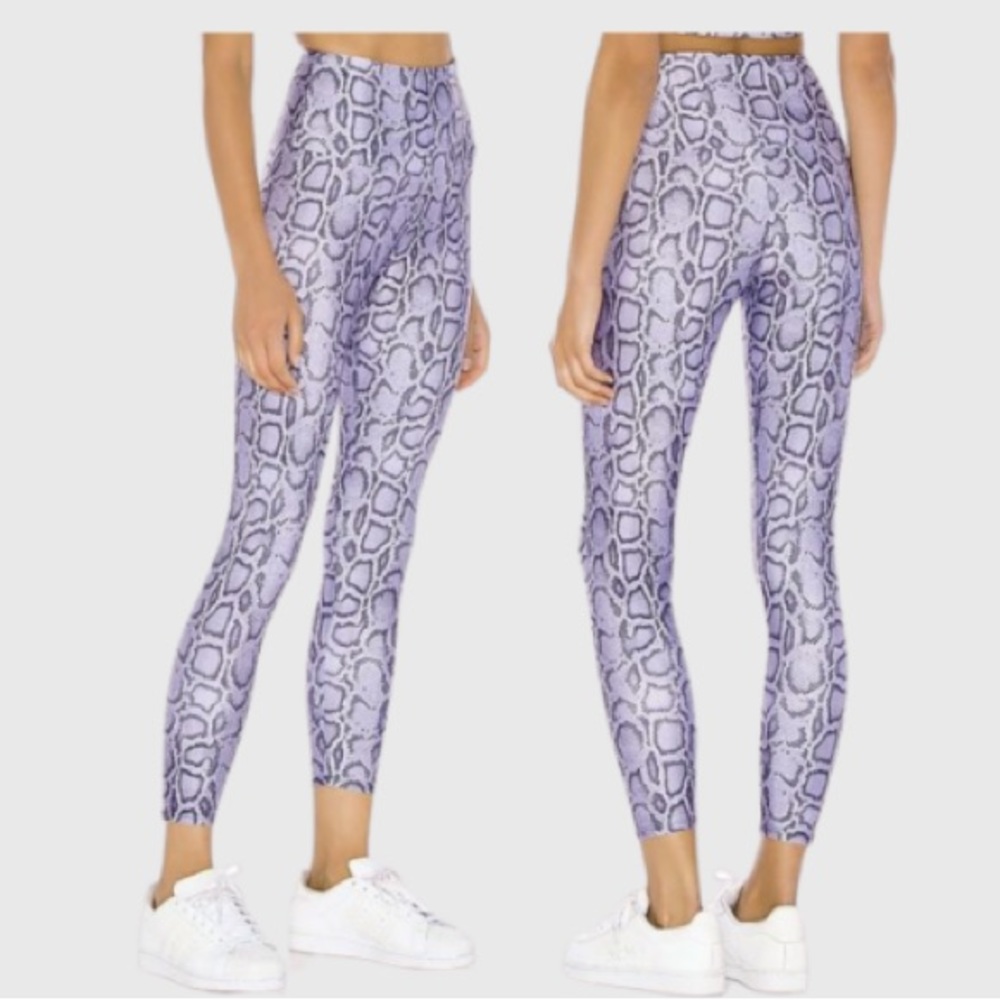 Onzie Women's High Rise Leggings Small Medium Snake Print Revolve Shopbop Lulu